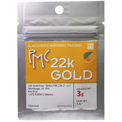 PMC 22K gold clay